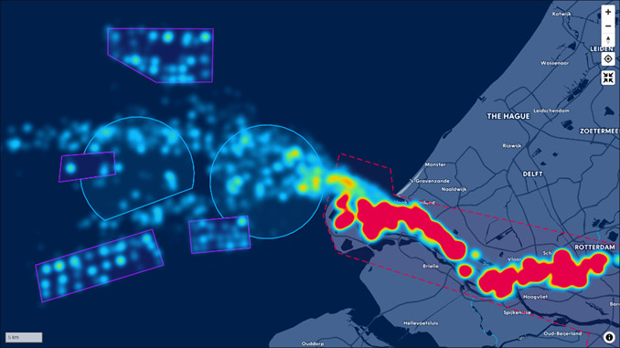 Port Emissions heat map, Emission Insider Suite, Portxchange