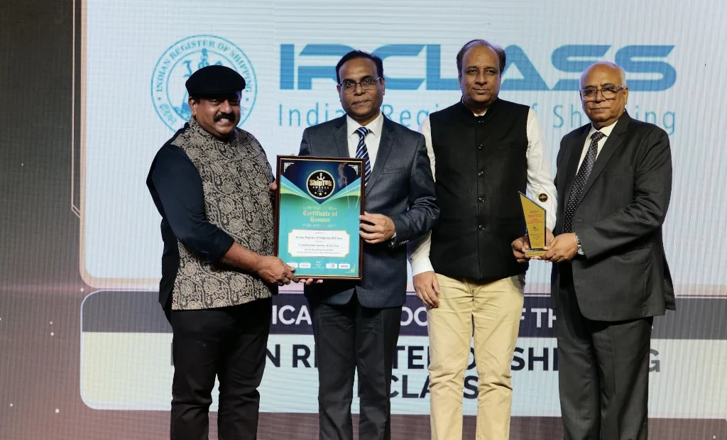 Indian Register of Shipping Honoured at ShipTek International Awards 2024 Image 1