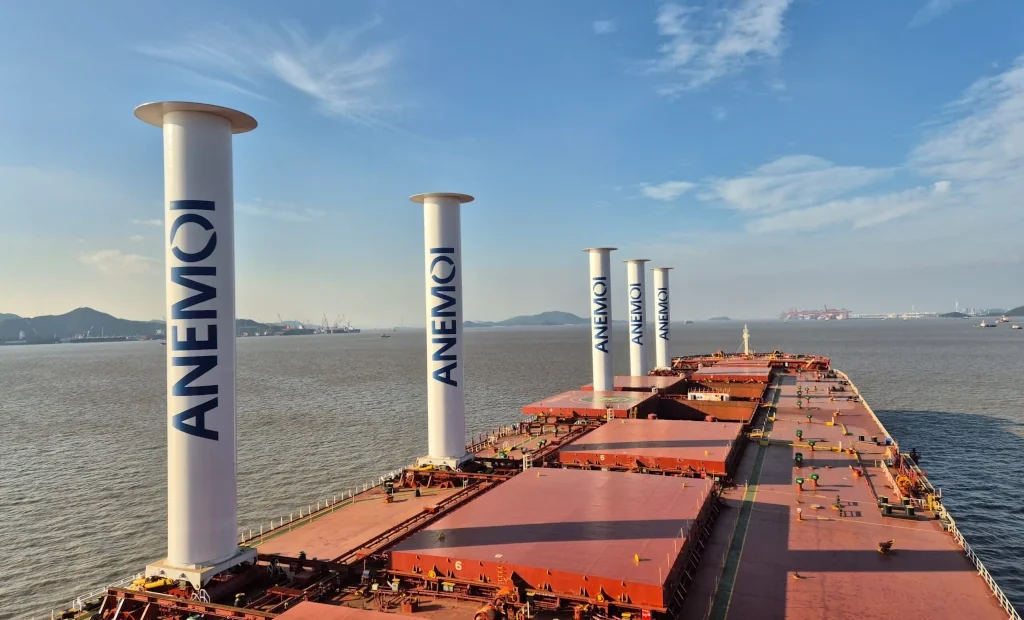 Anemoi completes installation of Rotor Sails onboard Vale VLOC in largest wind-propulsion project to date