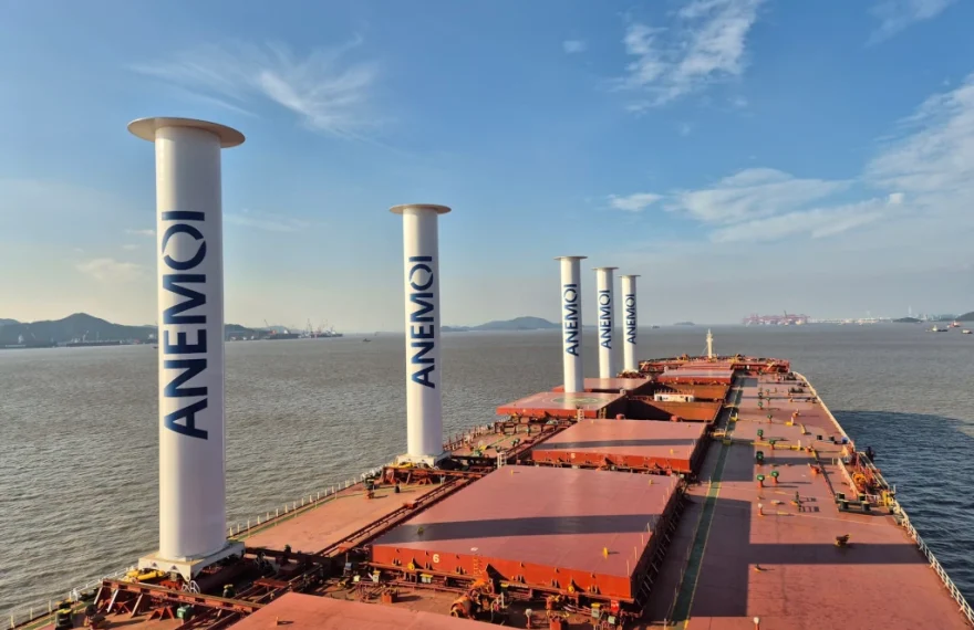 Anemoi completes installation of Rotor Sails onboard Vale VLOC in largest wind-propulsion project to date