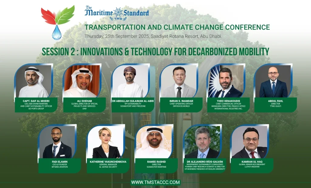 Leading Maritime Experts to Discuss Innovations & Technology for Decarbonized Mobility at TACCC 2025