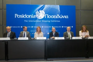 Greek Shipowners highlighted fleet renewal, decarbonisation, freedom of navigation, and education initiatives during the closing press conference at Posidonia 2026.